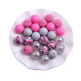 Colorful Large Acrylic Beads 50pcs Set for Kids Chunky Necklace