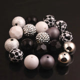 RB-06 Acrylic Beads 50pcs Mixed Style Bubblegum Chunky Necklace Jewelry