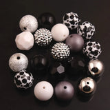 RB-06 Acrylic Beads 50pcs Mixed Style Bubblegum Chunky Necklace Jewelry