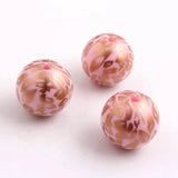 Colorful Chunky Acrylic Leopard Beads for Girls Necklace Jewelry 100pcs