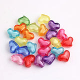 Chunky Acrylic Heart Beads for Necklace DIY Making 22mm 200pcs