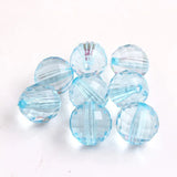 Clear Transparent Disco Faceted Beads for Jewelry Making