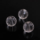 Clear Transparent Disco Faceted Beads for Jewelry Making