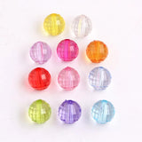 Clear Transparent Disco Faceted Beads for Jewelry Making