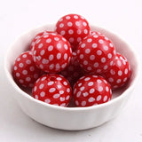 Print Dot Acrylic Beads for Chunky Necklace 20mm 100pcs