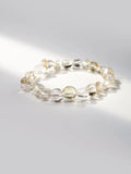 8Mm Citrine Crystal Stone Beads Bracelet for Women Healing Reiki Jewelry