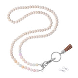 8Mm Wooden Rosary Beads Yoga Necklace Glasses Chain Key- Mask Chain Holder