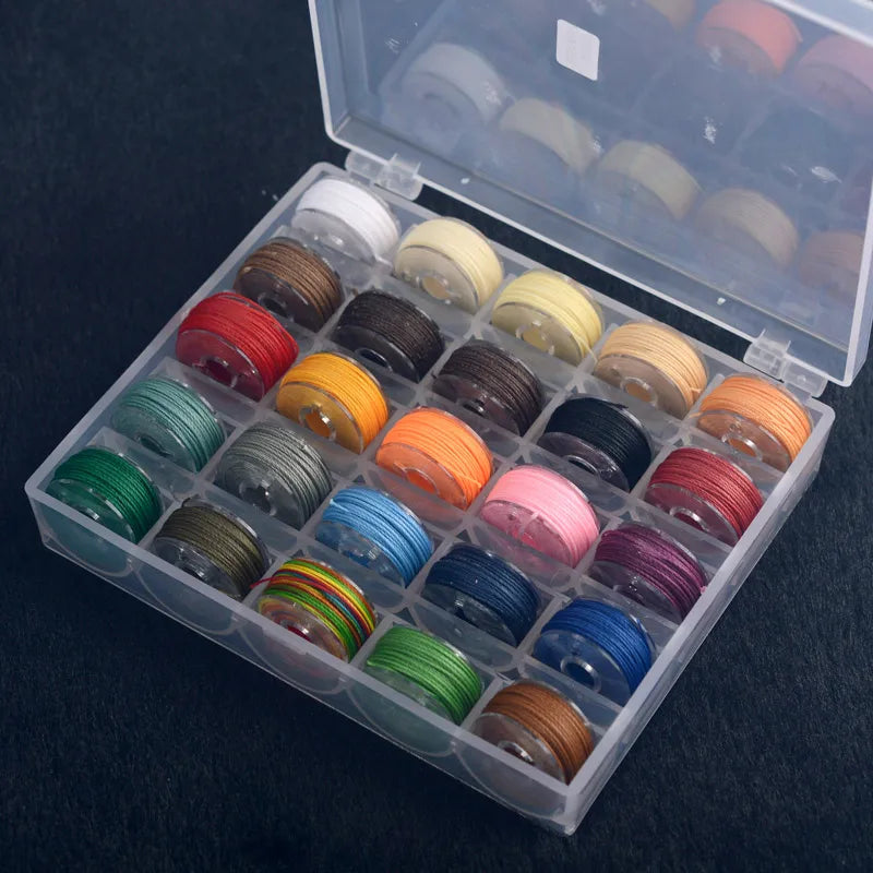 25 Mini Plate Bead String - Waxed Polyester Cord for DIY Bracelet