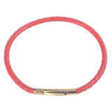 Oar Leather Rope Bracelet 3D Transfer Bead Bracelet Red Rope for Couple