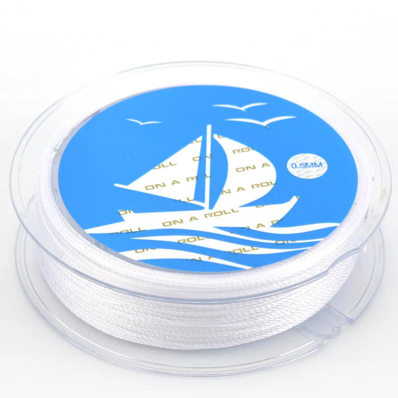 Hand Woven Nylon Tassel Pendant Bracelet 0.3mm Strand Thread