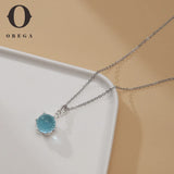 Crystal Necklace Round Pendant Necklaces for Women Jewelry