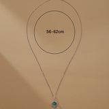 Crystal Necklace Round Pendant Necklaces for Women Jewelry