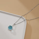 Crystal Necklace Round Pendant Necklaces for Women Jewelry