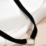 Rock Style Heart Necklace for Women Statement Sexy Women's Necklace