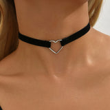 Rock Style Heart Necklace for Women Statement Sexy Women's Necklace