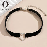 Rock Style Heart Necklace for Women Statement Sexy Women's Necklace
