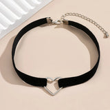 Rock Style Heart Necklace for Women Statement Sexy Women's Necklace