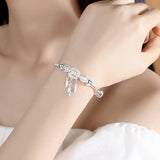 Silver Dream Catcher Cuff Bangle Women Birthday Gift