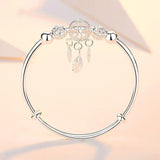 Silver Dream Catcher Cuff Bangle Women Birthday Gift