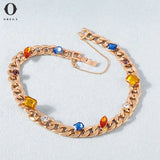 Crystal Stone Chain Necklaces for Women - Elegant Choker Jewelry for Her