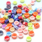 4x8mm Multicolor Glaze Procelain Beads for Jewelry Making
