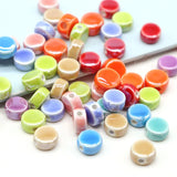 4x8mm Multicolor Glaze Procelain Beads for Jewelry Making