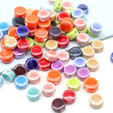 4x8mm Multicolor Glaze Procelain Beads for Jewelry Making