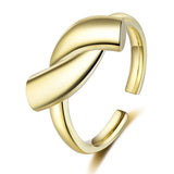 925 Sterling Silver Women's Geometric Ring Lady Engagement Jewelry