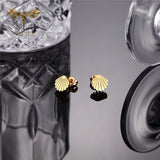 Ocean Beach Shell Earrings Set Stainless Steel Ear Piercing Jewelry 12 Pairs