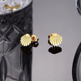 Ocean Beach Shell Earrings Set Stainless Steel Ear Piercing Jewelry 12 Pairs