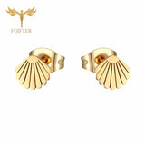 Ocean Beach Shell Earrings Set Stainless Steel Ear Piercing Jewelry 12 Pairs