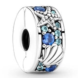 Ocean Bubbles Waves Octopus 925 Silver Beads Fit Bracelet