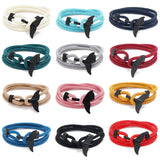 Ocean Series Anchor Bracelet Couple Whale Tail Bracelet