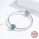 Ocean Series Dolphin Charm for Bangle Bracelet 925 Sterling Silver Jewelry