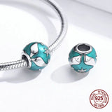 Ocean Series Dolphin Charm for Bangle Bracelet 925 Sterling Silver Jewelry