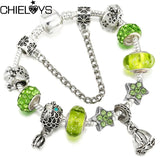 Octopus Sailing DIY Pendant Crystal Beads Charm Bracelet