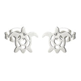 Ocean Turtle Earrings Stainless Steel Piercing Set