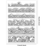 Ocean Waves Borders Clear Stamps for DIY Scrapbooking
