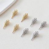30pcs Ocean 3D Conch Copper Charms DIY Jewelry Accessory