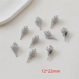 30pcs Ocean 3D Conch Copper Charms DIY Jewelry Accessory