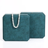 Octagonal Jewelry Packaging Box Pu Leather Necklace Storage Case