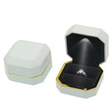 Octagonal LED Light Ring Jewelry Storage Box Organizer