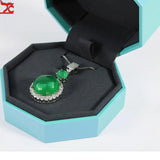 Octagonal Square Leather Jewelry Box Necklace Storage Box
