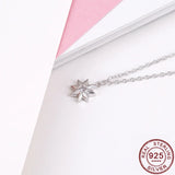 Octagonal Star CZ Queen Sun Pendant Necklace 925 Sterling Silver Crystal