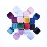 Octagonal Velvet Ring Box Single Double Three Slot