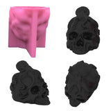 Octopus Head Monster Skull Silicone Mold for Halloween DIY Decor