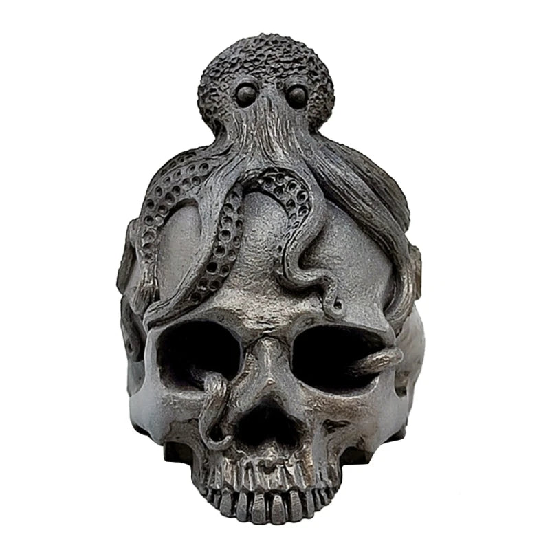 Octopus Head Monster Skull Silicone Mold for Halloween DIY Decor