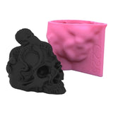 Octopus Head Monster Skull Silicone Mold for Halloween DIY Decor