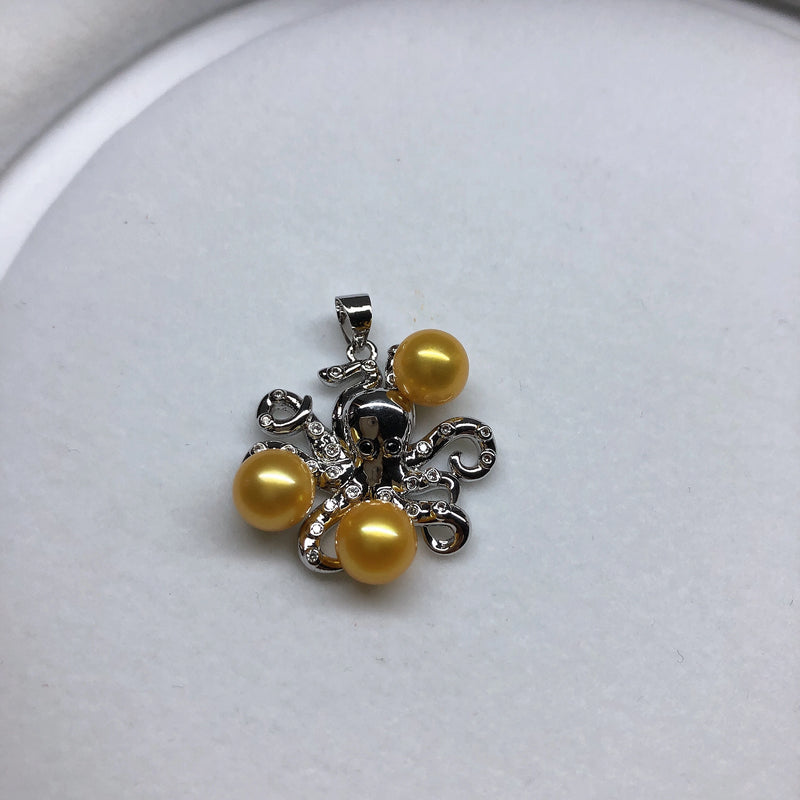 Octopus Hot Pendant Base Mountings for Pearls Beads Stones