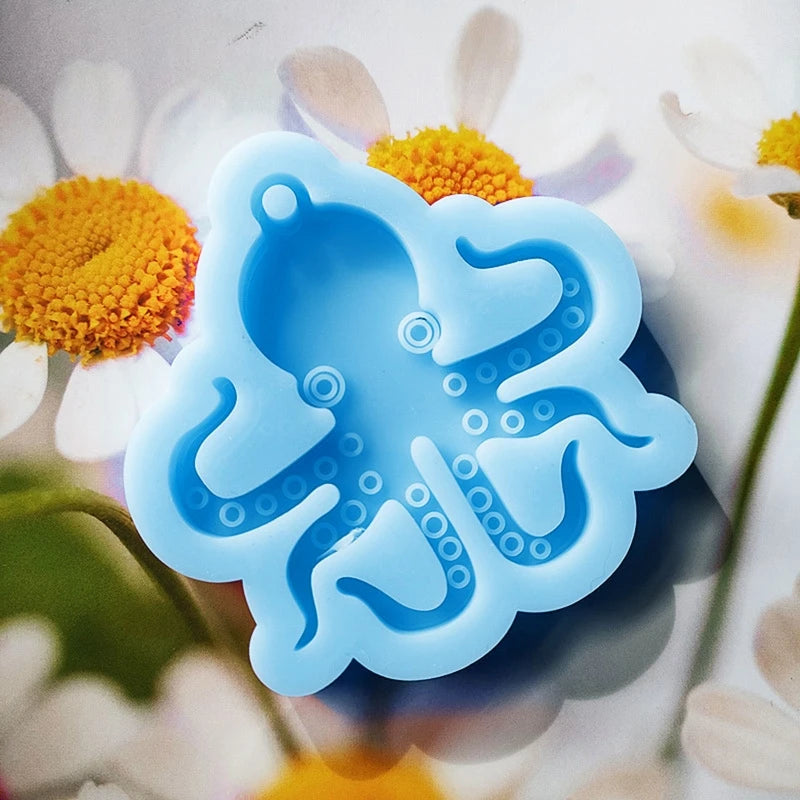 Octopus Silicone Mold for DIY Luggage Tag Resin Mould